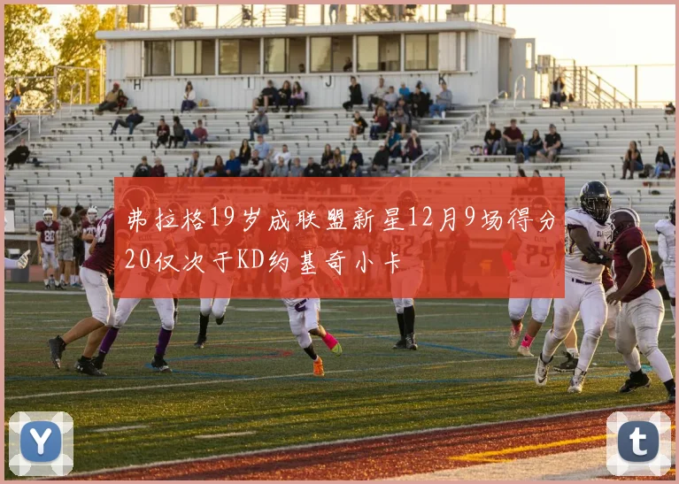 弗拉格19岁成联盟新星12月9场得分20仅次于KD约基奇小卡